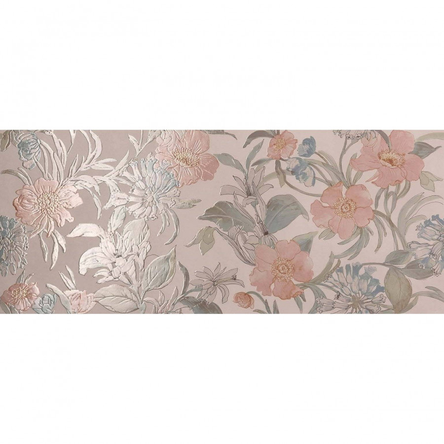 Керамическая плитка 120x50 8.5мм Milano Mood fQDD Flower Cipria Rt матовая бежевый FAP Ceramiche