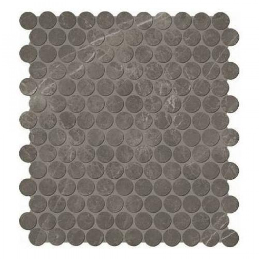 Мозаика 33x30 10мм Roma fLTQ Imperiale Round Mosaico матовая коричневый FAP Ceramiche
