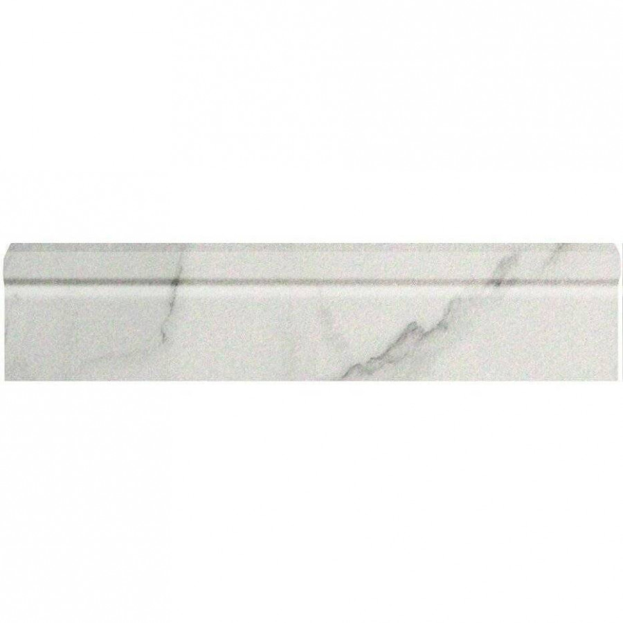 Бордюр 30x6 10мм Roma fLZ0 Statuario London матовая белый FAP Ceramiche