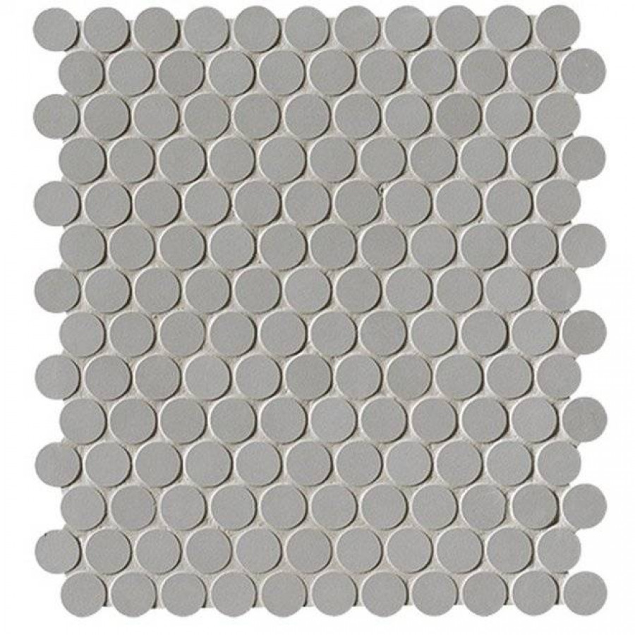 Мозаика 33x30 9мм Milano&Floor fNSX Grigio Round Mos. Matt матовая серый FAP Ceramiche