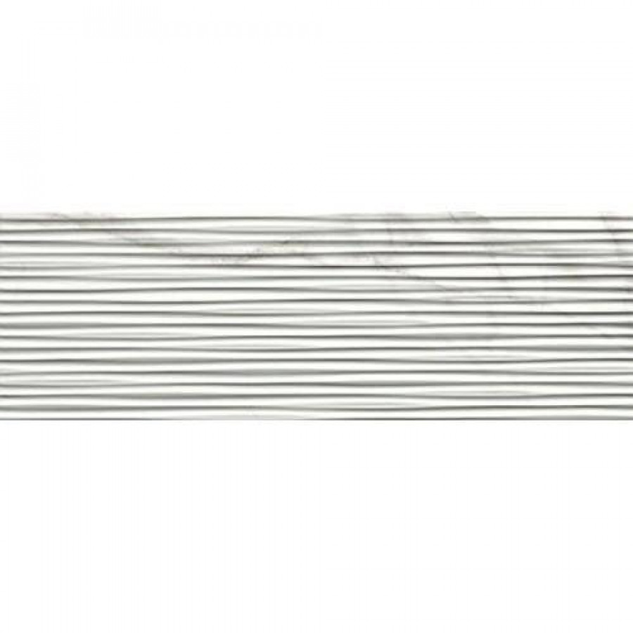 Керамическая плитка 75x25 8.5мм Roma Diamond fNDY Line Statuario Brillante глянцевая серый FAP Ceramiche