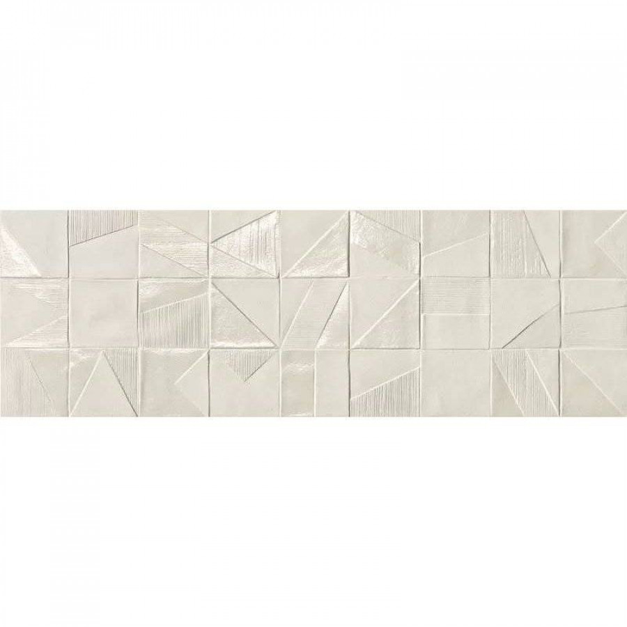 Керамическая плитка 75x25 9мм Mat&More fRH8 Domino White матовая белый FAP Ceramiche