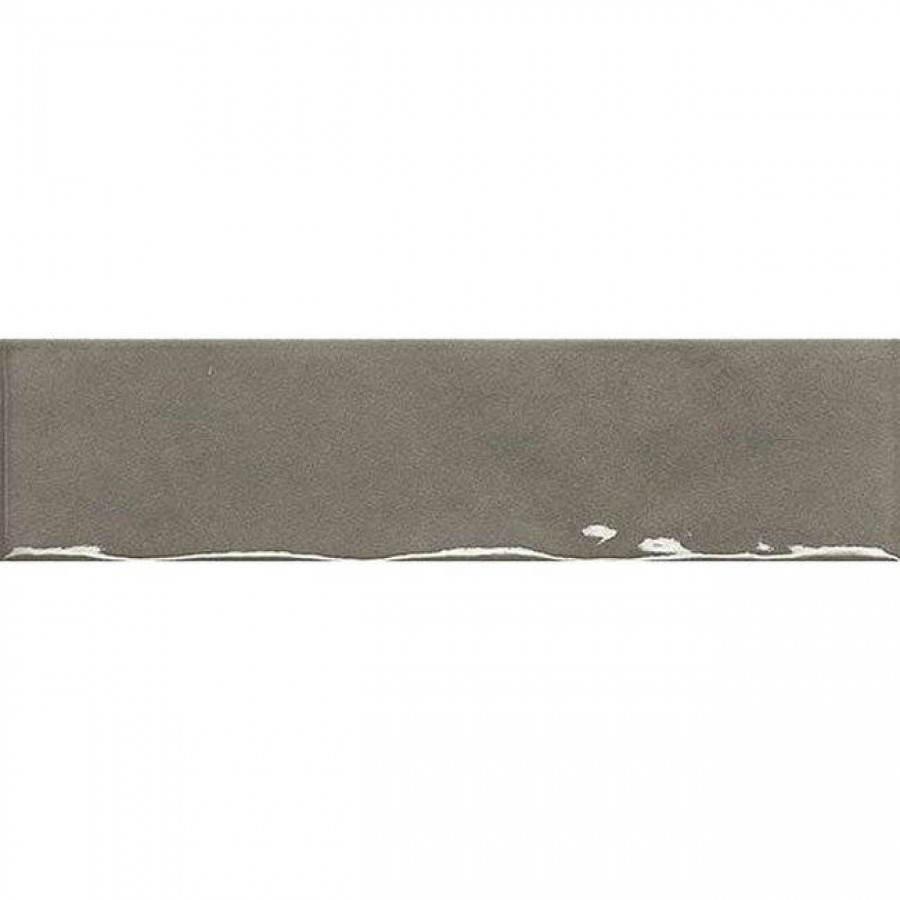 Керамогранит 24x6 8.5мм Glim fRMS Grigio Fumo Brillante глянцевая серый FAP Ceramiche