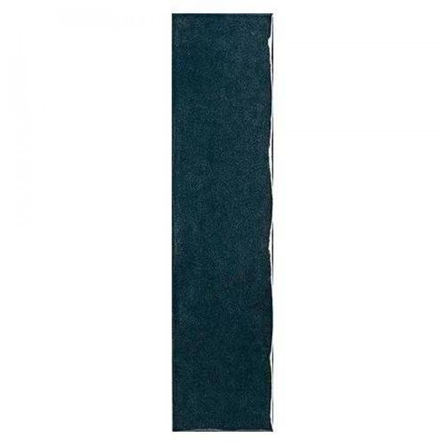 Керамогранит 24x6 8.5мм Glim fRMQ Blu Navy Brillante глянцевая синий FAP Ceramiche