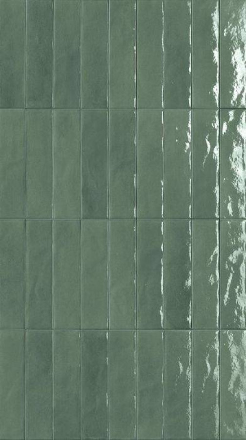 Керамогранит 24x6 9мм Glim fRMX Salvia глянцевая зеленый FAP Ceramiche