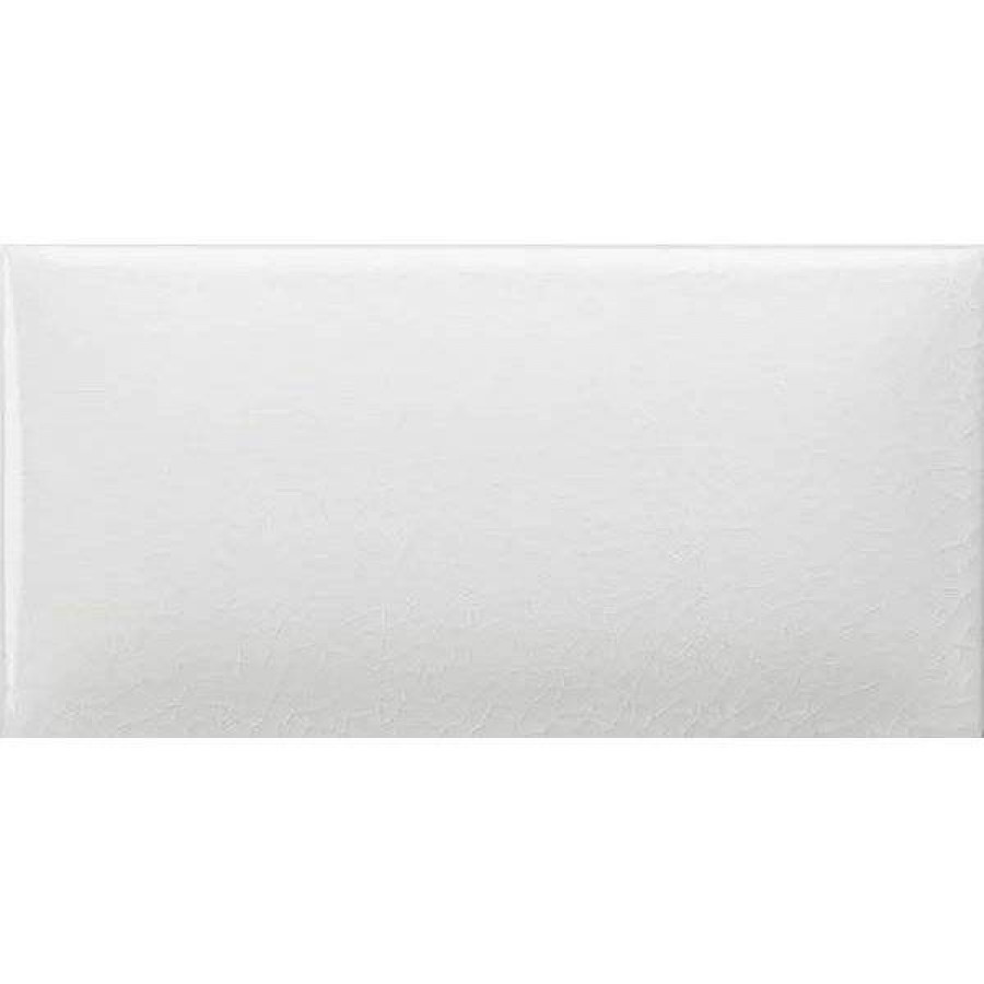 Керамическая плитка 15x8 9мм Antique Crackle 8436552220511 Whitecrack глянцевая белый Amadis