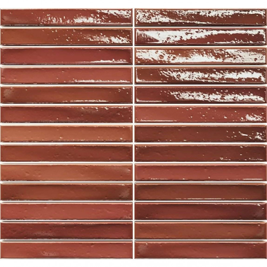 Мозаика 30x29 9мм Short Stick 8436552229378 Wild Coralito Crackle (2x15) глянцевая красный Amadis