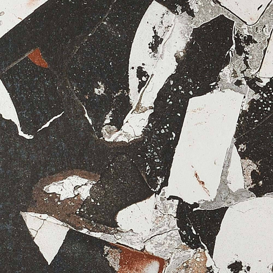 Керамогранит 30x30 10мм I Cocci IC307DR Grafite Spaccato Nat матовая черный Fioranese