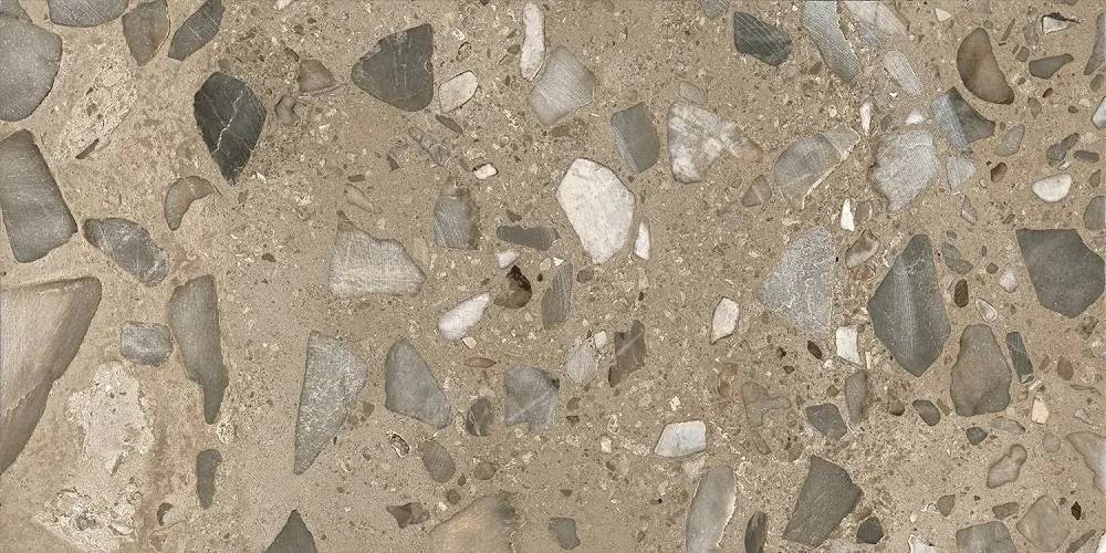 Керамогранит 121x60 9мм I Ciottoli LMS628L Sassi Argilla Levigato-Matt матовая коричневый Fioranese