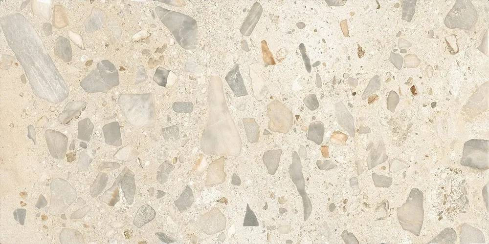 Керамогранит 121x60 9мм I Ciottoli LMS621L Sassi Avorio Levigato-Matt матовая бежевый Fioranese