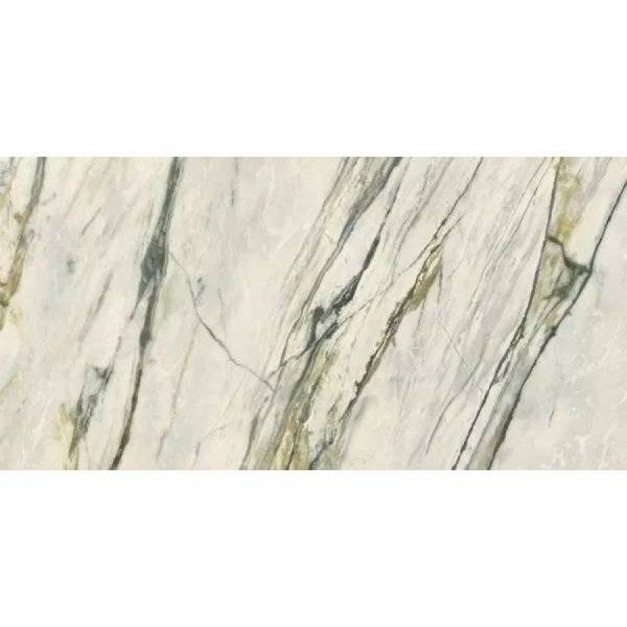 Керамогранит 120x60 9мм Supreme Treasure 0009027 Calacatta Emerald Lux глянцевая бежевый Flaviker