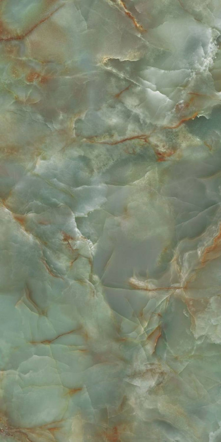 Керамогранит 120x60 6мм Onyx INF3490 Green Crystal Polished полированная зеленый Fondovalle