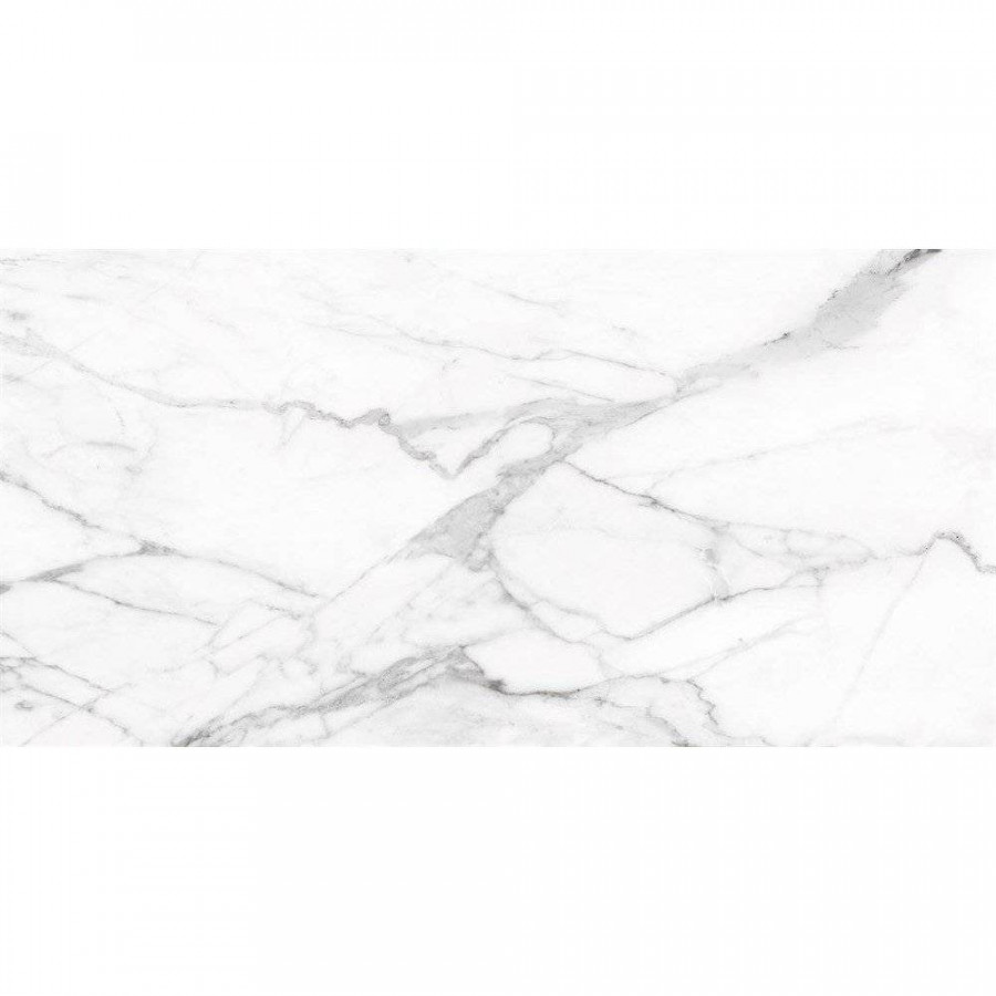 Керамогранит 120x60 10мм Supreme 39010 SM01/PS_NC/60x120x10R/GW Platinum полированная белый Ametis by Estima