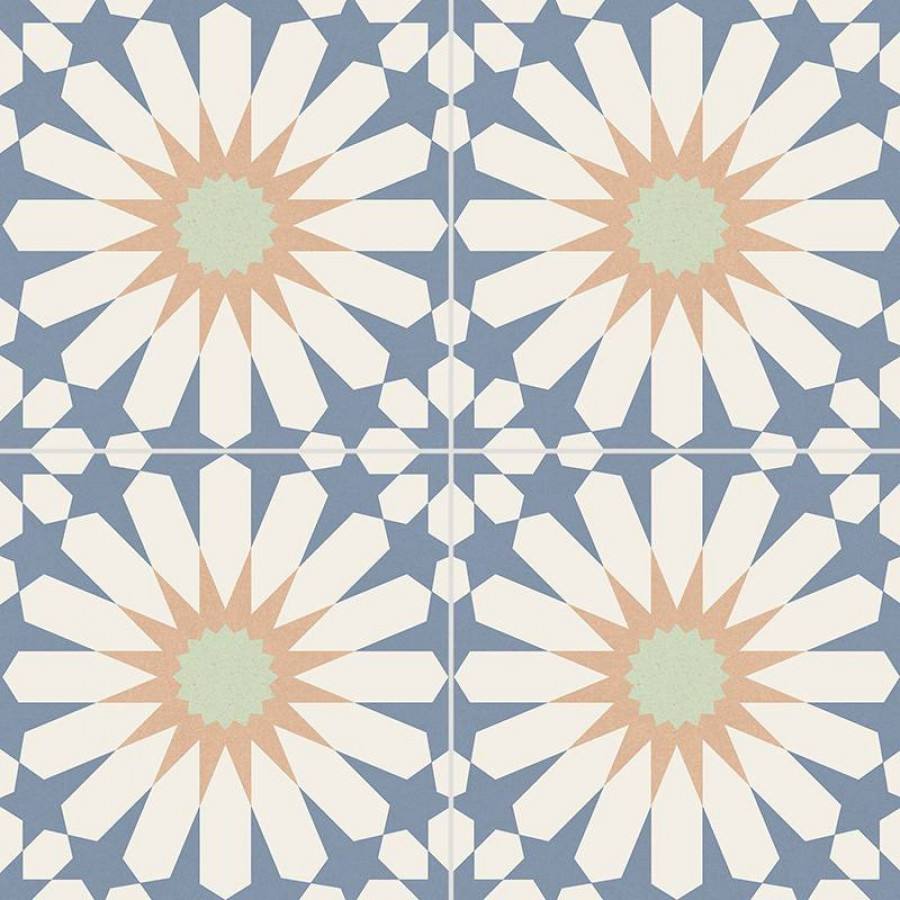 Керамогранит 33x33 7.5мм Soleil Blue матовая синий Gaya fores