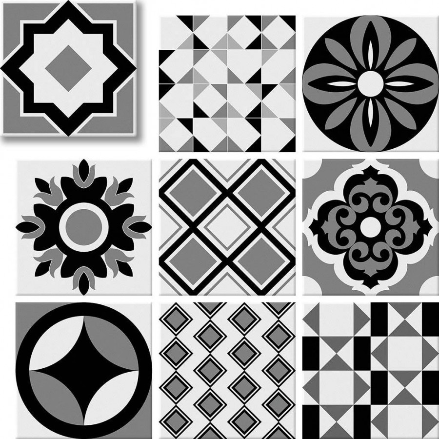 Керамогранит 22x22 8мм Geomix Vendome матовая белый Geotiles