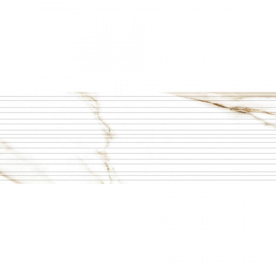 Керамическая плитка 90x30 8.7мм Damiano Rlv Gold матовая белый Geotiles