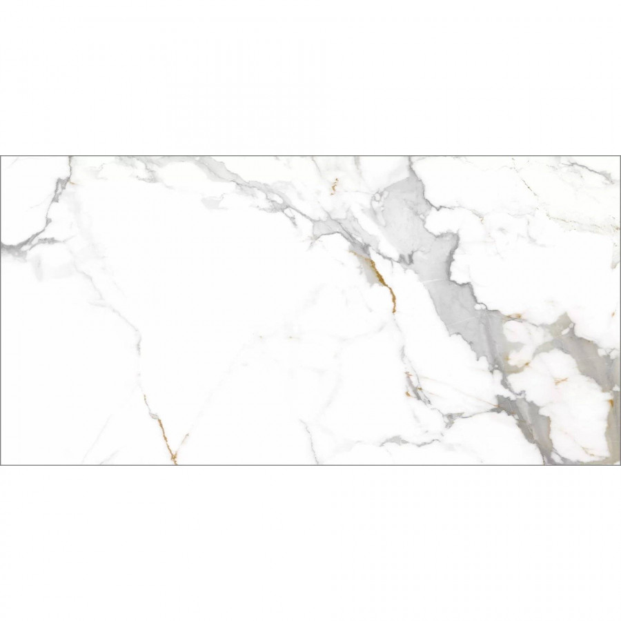 Керамогранит 80x40 8.5мм Calacatta Imperial GT40806103MR Белый матовая белый Global Tile