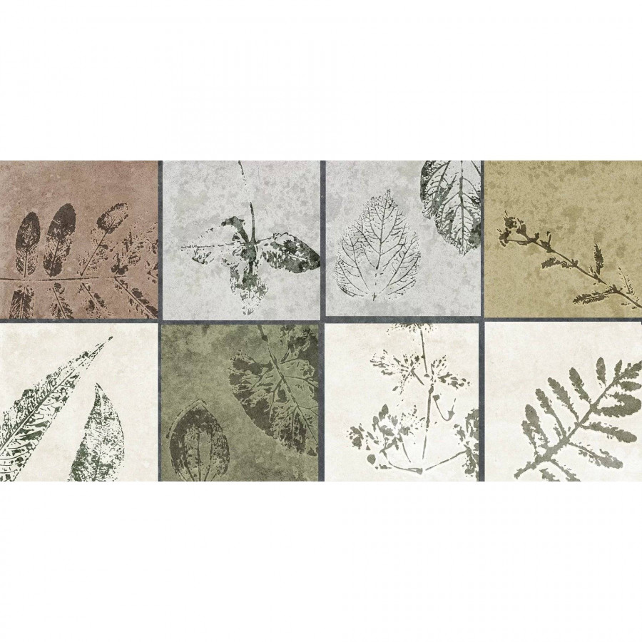 Керамическая плитка 60x30 9мм Delia GT234VG Мультиколор глянцевая зеленый Global Tile