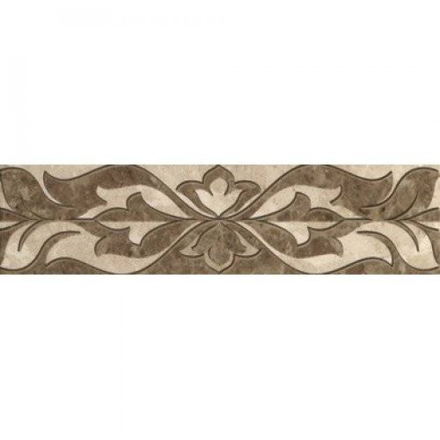 Бордюр 30x8 9мм Saloni 010212001736 Brown Border 01 глянцевая коричневый Gracia Ceramica