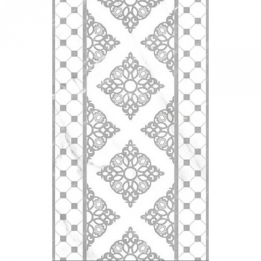 Декор 50x30 9мм Elegance 010301002098 Grey Decor 01 матовая белый Gracia Ceramica