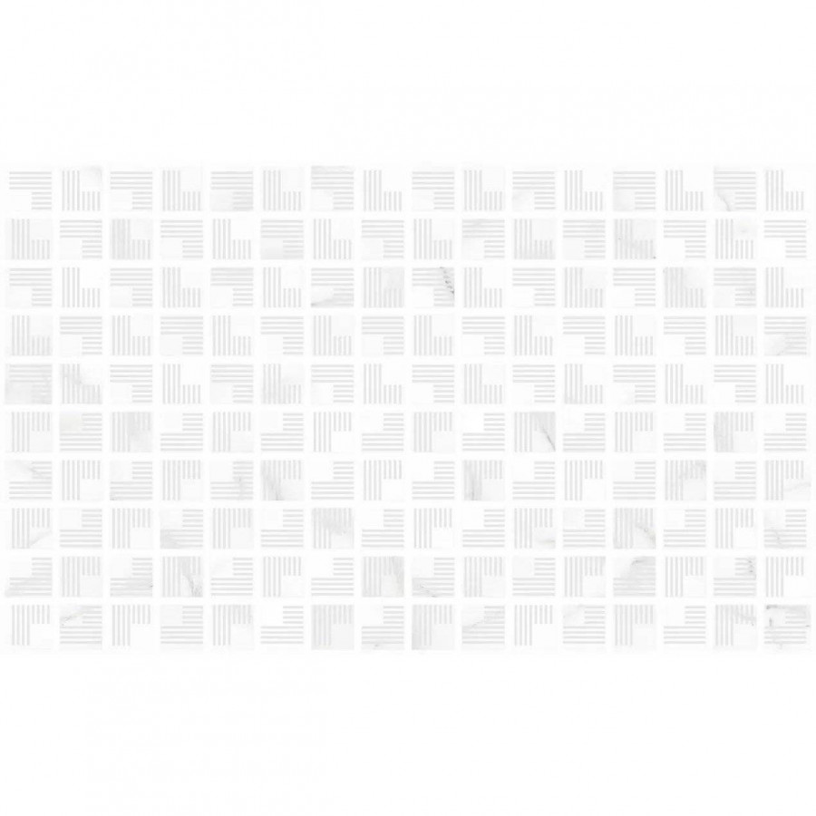 Декор 50x30 9мм Libretto 010300000243 White 01 глянцевая белый Gracia Ceramica