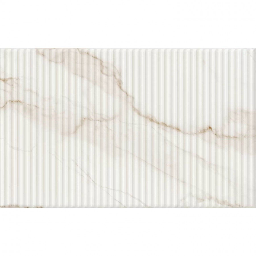 Керамическая плитка 40x25 8мм Капелла 10100001555 Белый Низ 02 глянцевая белый Gracia Ceramica