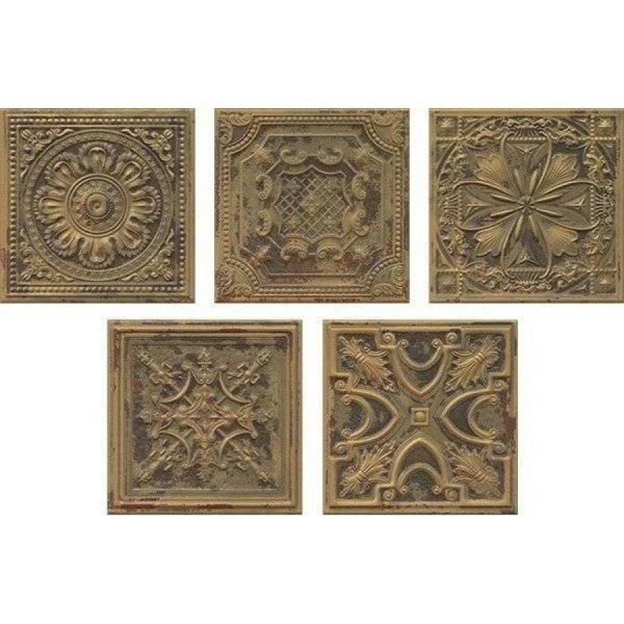 Декор 20x20 9мм Gatsby Copper Tin матовая бронзовый Aparici