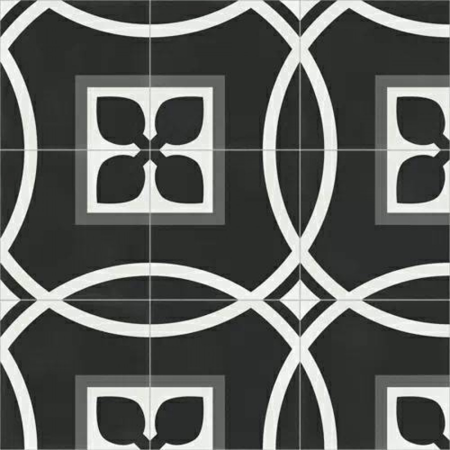 Керамогранит 59x59 10мм Vienna ACV000012 Secession Natural R10 матовая черный Aparici