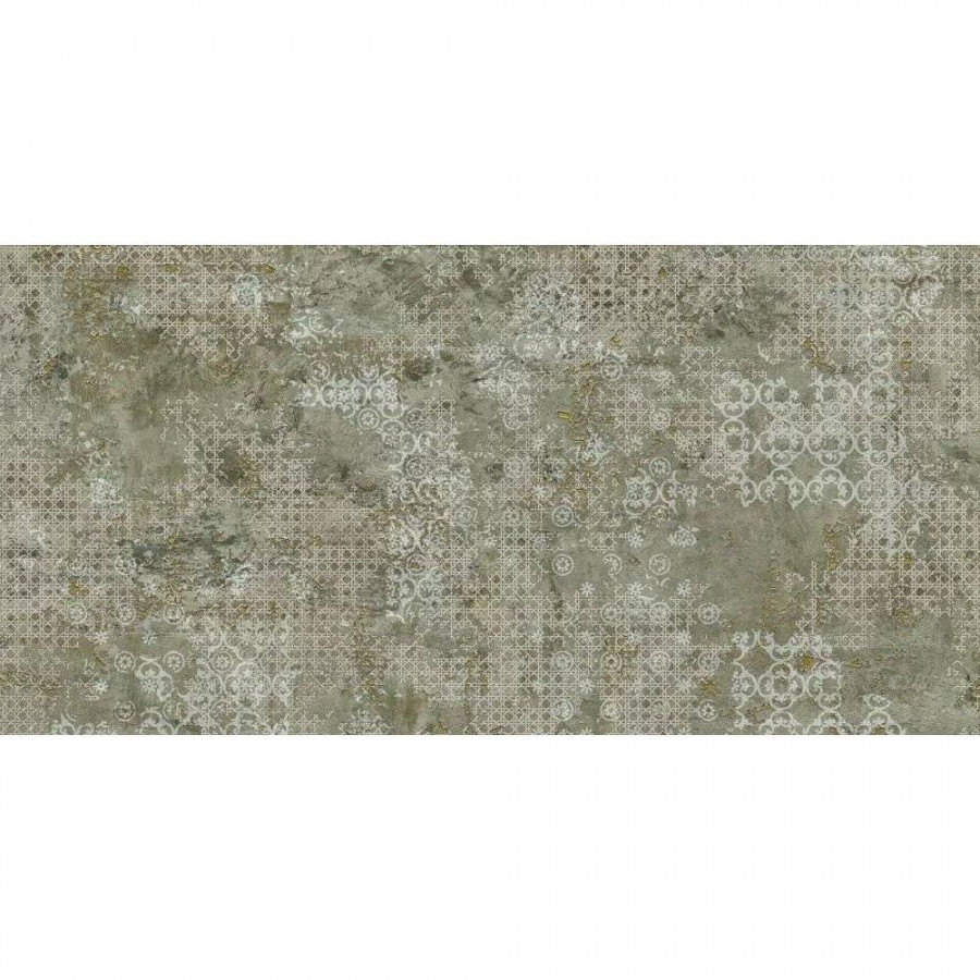 Керамогранит 100x50 10мм Rug Green Natural матовая зеленый Aparici