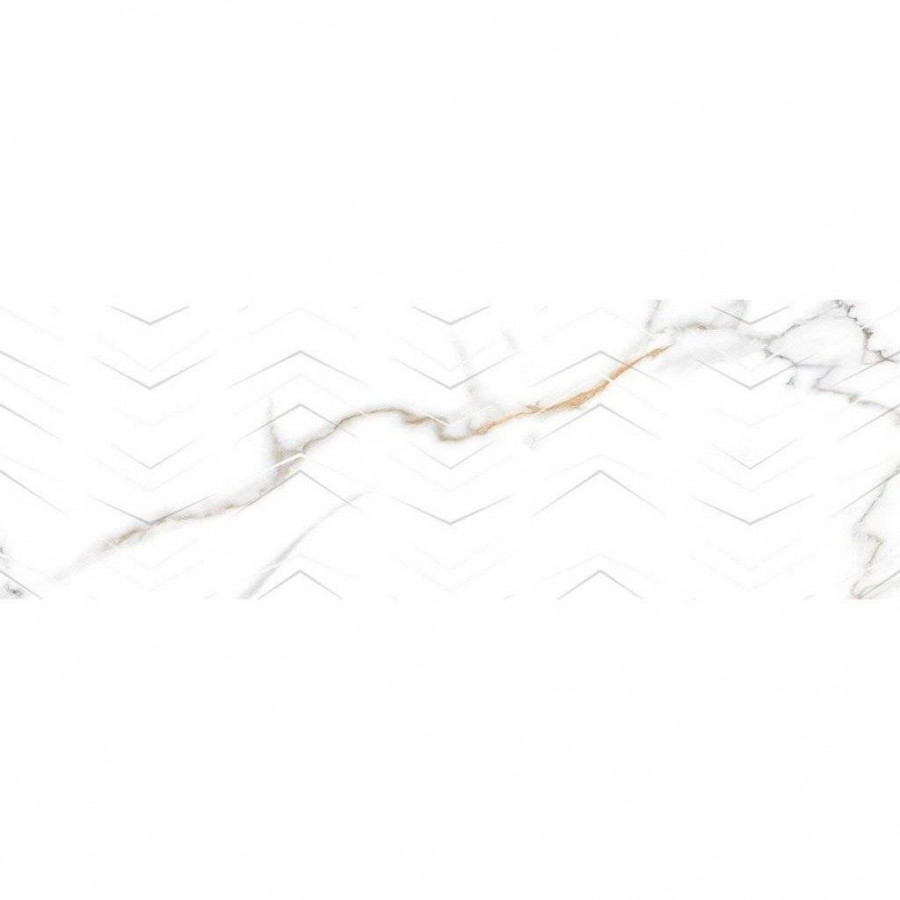 Керамическая плитка 90x30 10.5мм Statuario Iron Ore Wind глянцевая белый Gravita