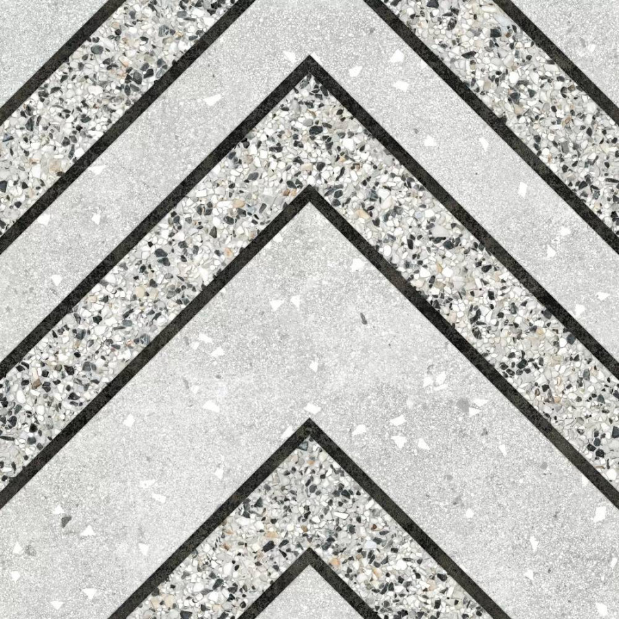 Керамогранит 40x40 12мм Artstone Infinia Collection Arc Flora Pearl Matt матовая серый Gresant