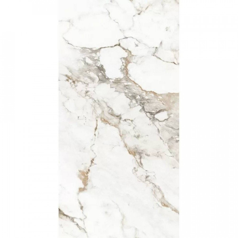 Керамогранит 120x60 9мм Calacatta Brisco ROL83940 Carving R матовая белый Gresant