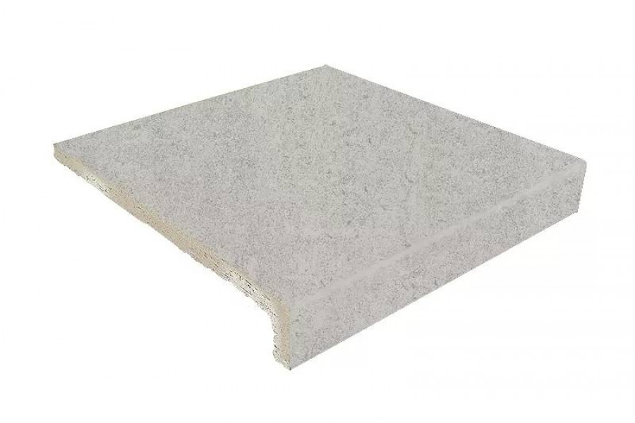 Ступень клинкерная плитка 32x31 40мм Evolution Peldano Recto Evo Grey Soft матовая серый Gresmanc