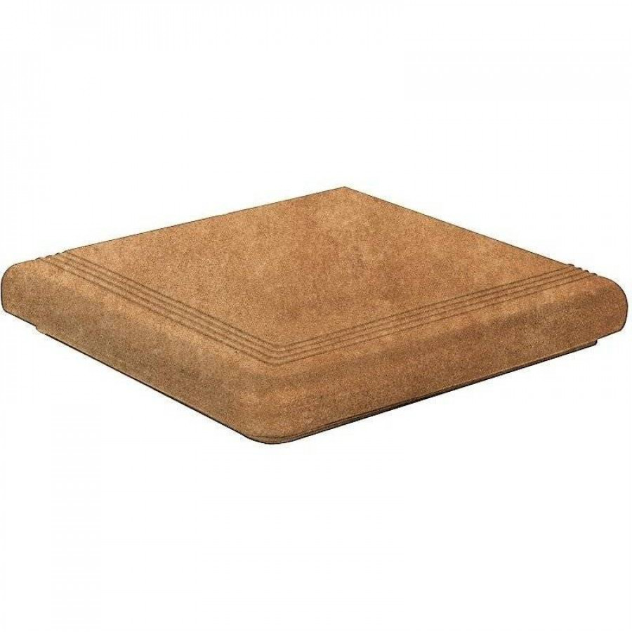 Ступень клинкерная плитка 33x33 8мм Gobi GO-0271122 Esquina Florentina Universal матовая бежевый Gresmanc