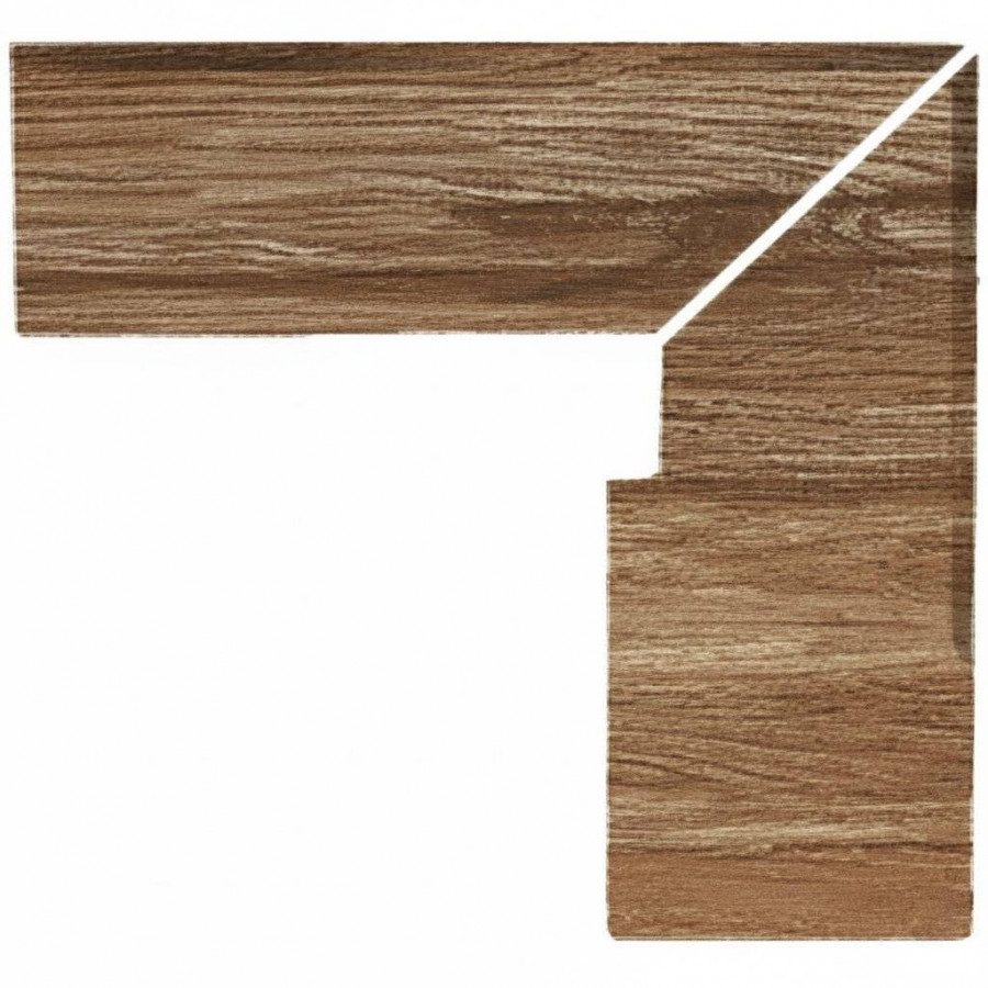 Плинтус клинкерная плитка 31x27 11мм Taiga TA-152562 Zanquin Recto Evo Derecho Правый матовая коричневый Gresmanc