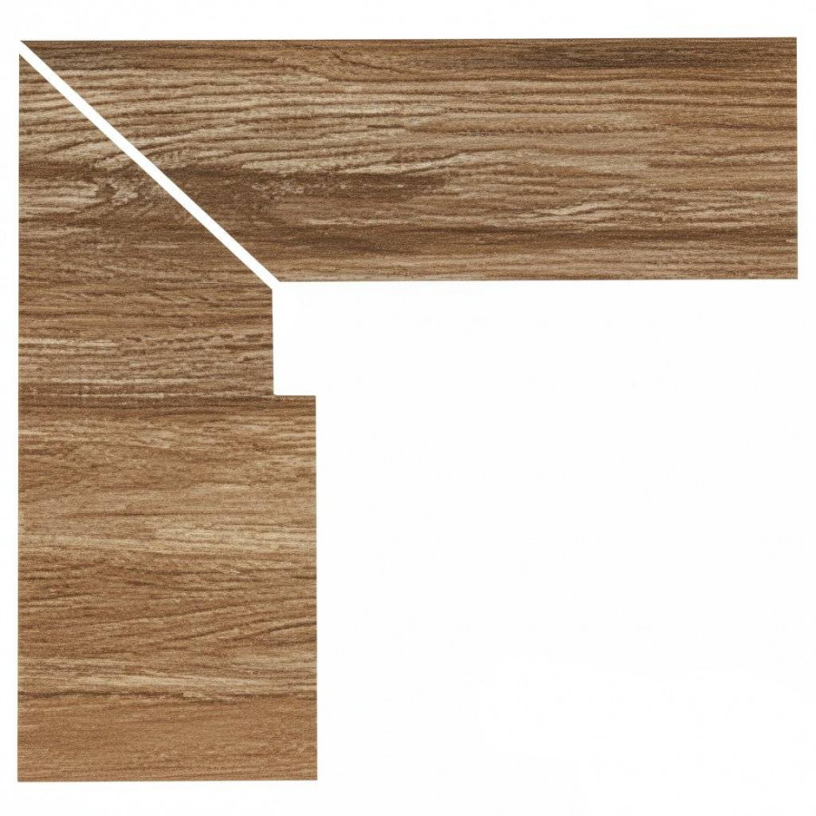 Плинтус клинкерная плитка 31x27 11мм Taiga TA-153562 Zanquin Recto Evo Izquierdo Левый матовая коричневый Gresmanc