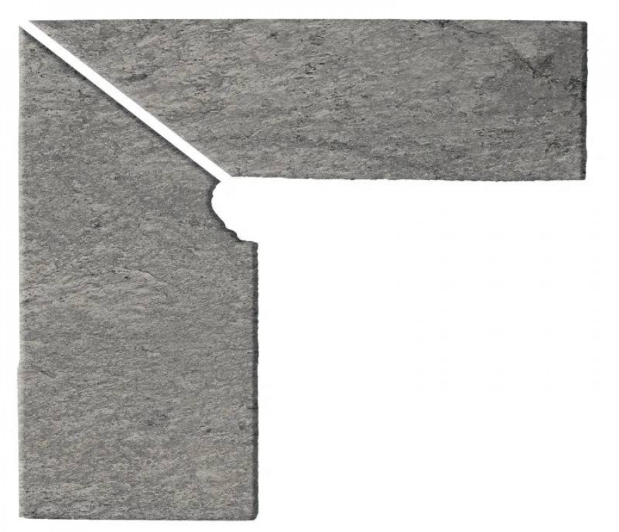 Плинтус клинкерная плитка 31x27 8.6мм Tui Zanquin Rect Izq матовая серый Gresmanc