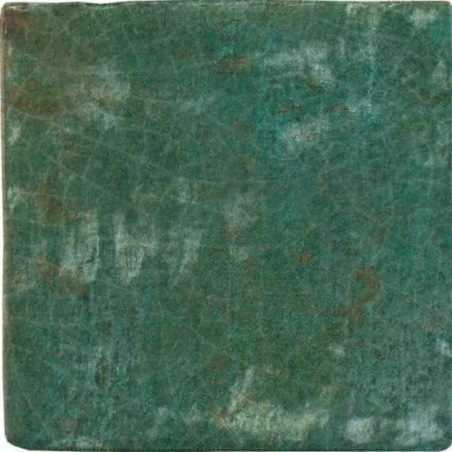 Керамическая плитка 10x10 9мм Dyroy Green глянцевая зеленый Harmony
