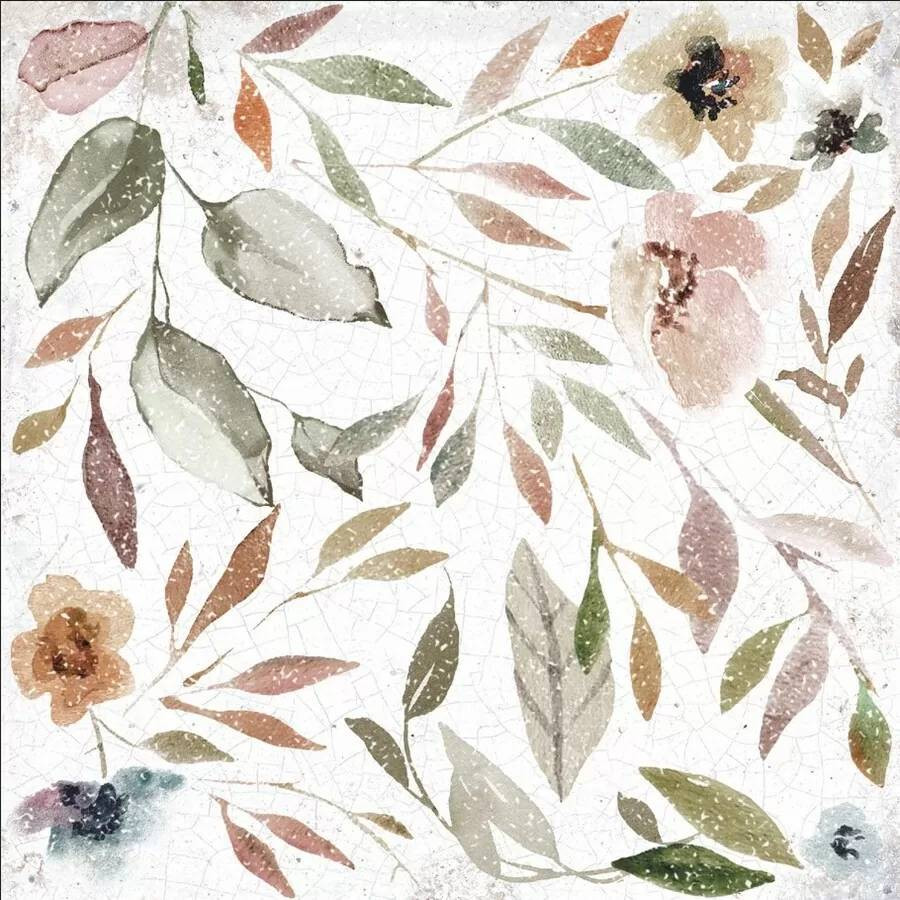 Керамогранит 15x15 7.7мм Mayolica Garden глянцевая коричневый Harmony