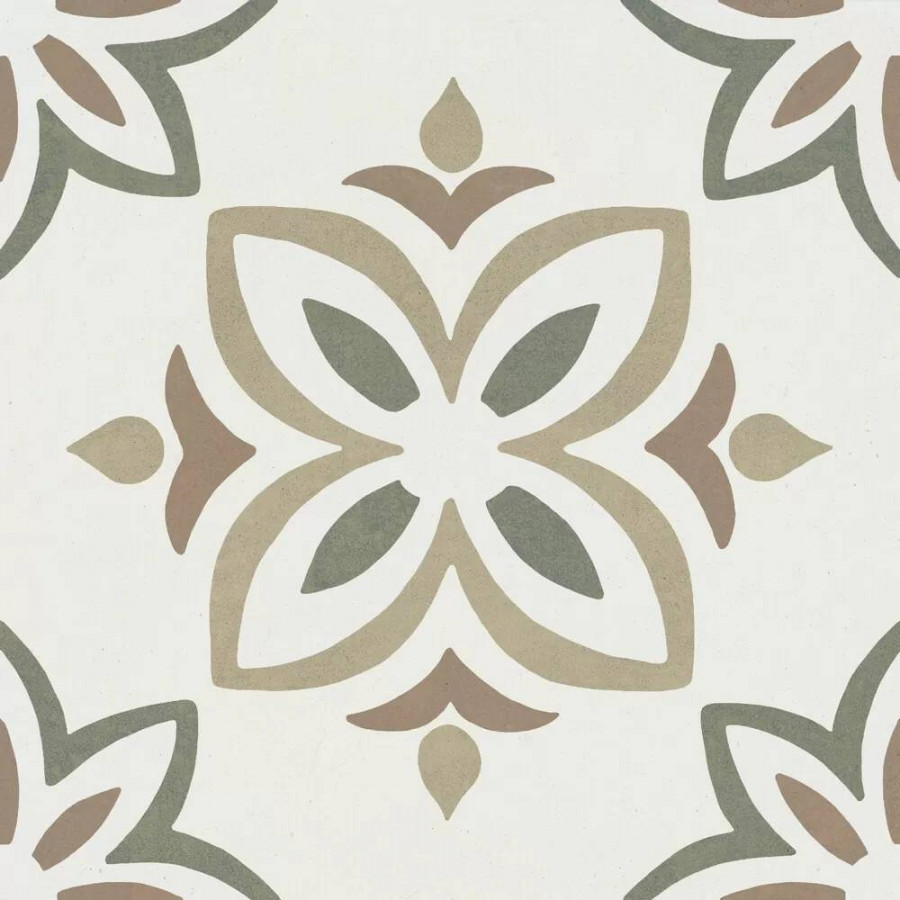 Керамогранит 22x22 9мм Provenza Green Bloom матовая белый Harmony