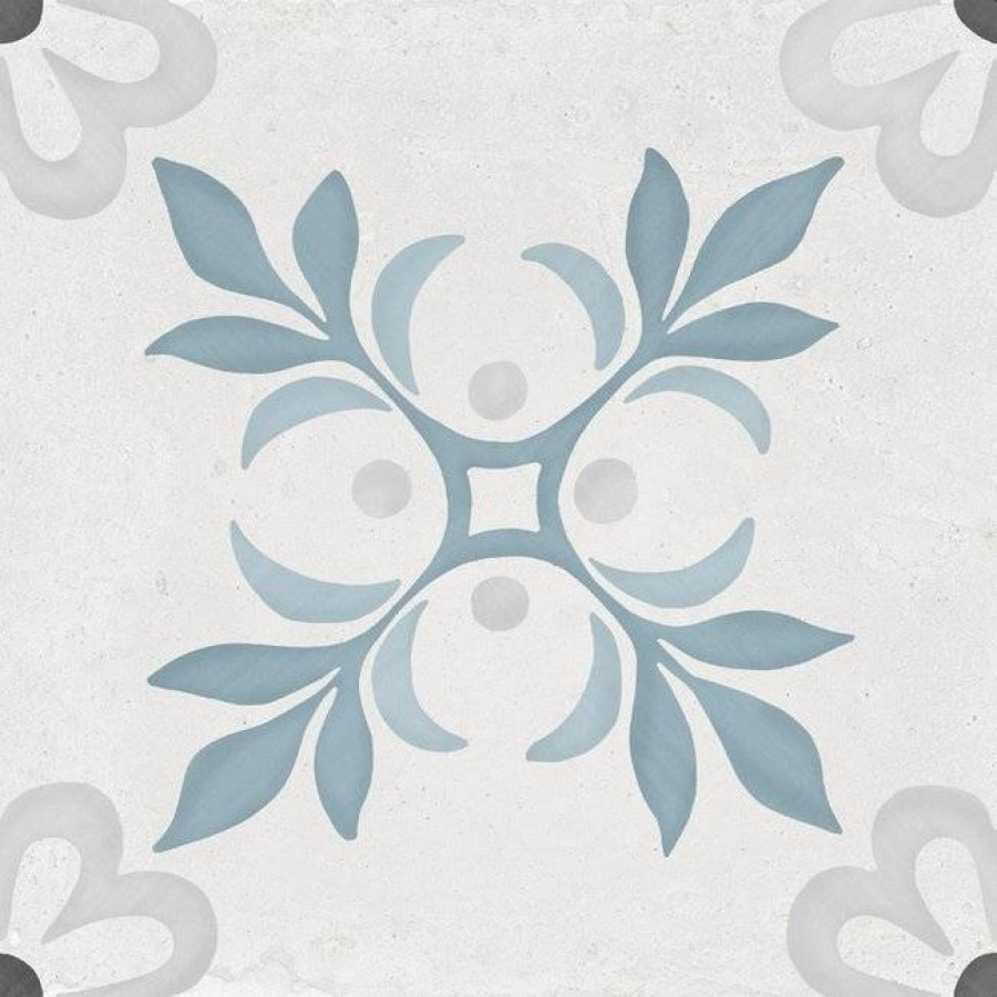 Керамогранит 22x22 9мм Sirocco Blue Garden R10 матовая серый Harmony