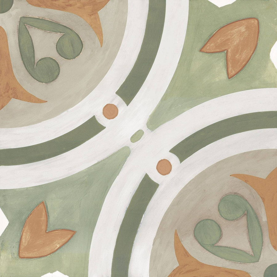 Керамогранит 22x22 9мм Amber 41653 Green матовая многоцветный Harmony