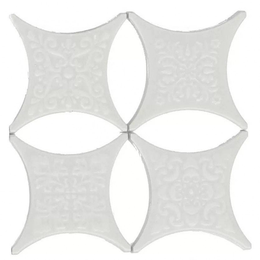 Керамическая плитка 7x7 9мм Core Estrella Set Blanco матовая белый Hispania