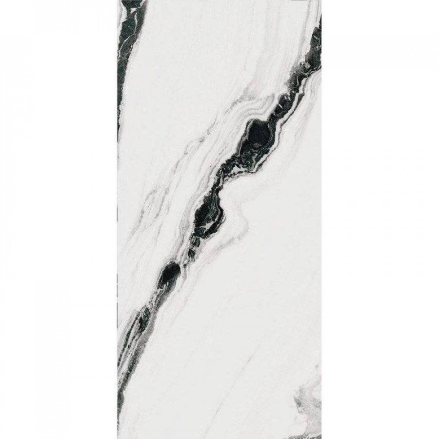Керамогранит 278x120 6.5мм The Room Pan Wh6 278 Lp глянцевая черный Imola Ceramica