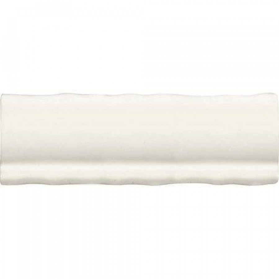 Бордюр 15x5 13мм Vintage A018874 Moldura White полированная белый Ape Ceramica