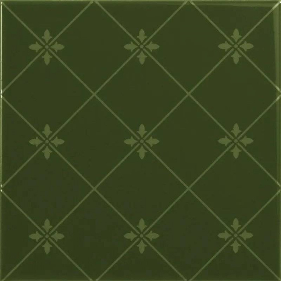 Керамическая плитка 20x20 8мм Noblesse S002055 Delis Verde Botella глянцевая зеленый Ape Ceramica