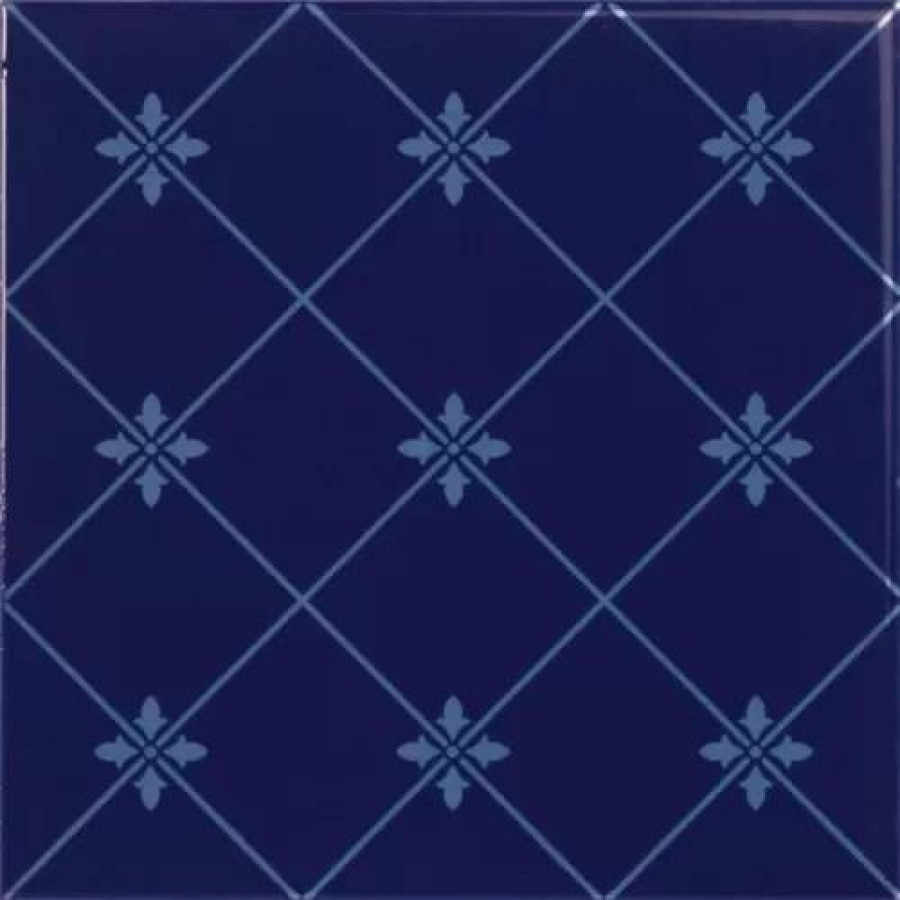 Керамическая плитка 20x20 8мм Noblesse S001223 Delis Cobalto глянцевая синий Ape Ceramica