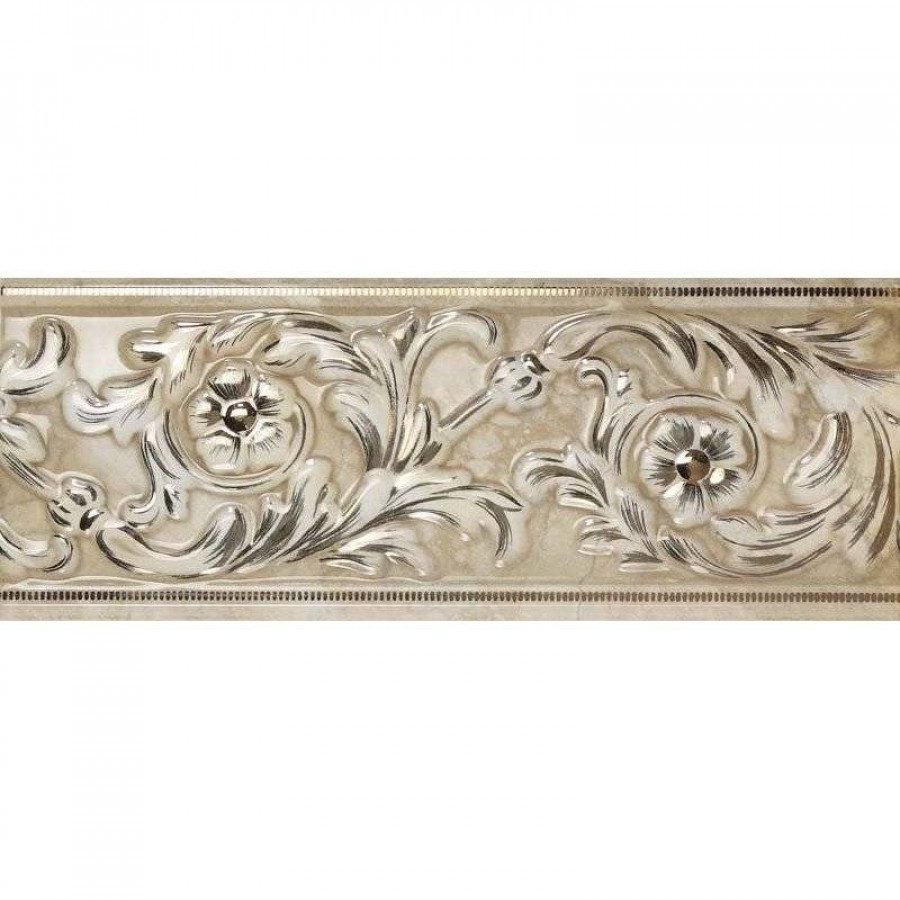 Бордюр 25x10 9мм Rex A037054 Cenefa Cream глянцевая золотой Ape Ceramica