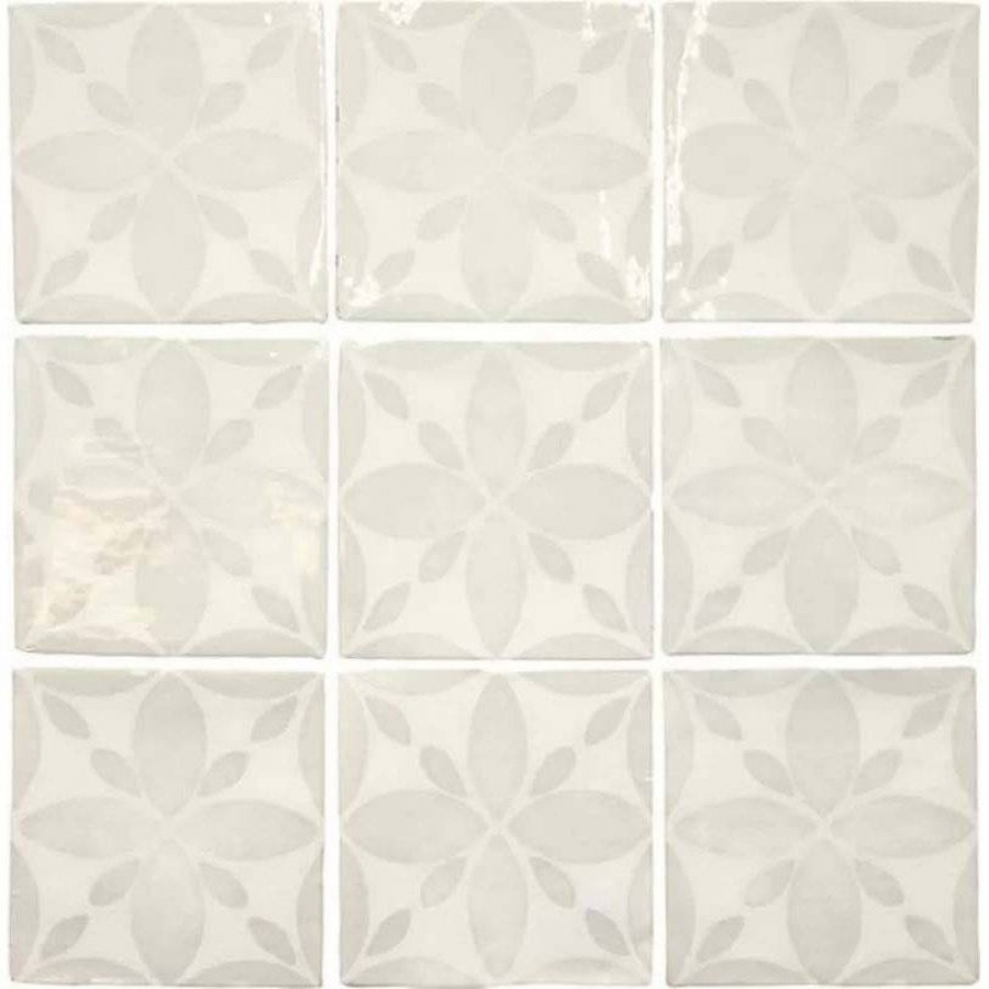 Керамическая плитка 13x13 8.5мм Fado A037558 Mariza White глянцевая белый Ape Ceramica