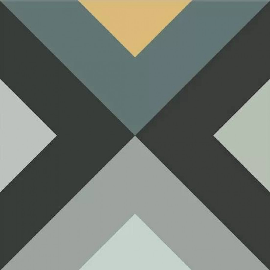 Керамогранит 15x15 9мм Dahlia Jasmine Night матовая черный Ape Ceramica